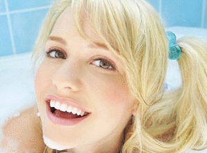 ソープ嬢になった白人の金髪美女とセックスするエロGIF動画