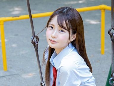 JK制服姿の「松本いちか」のエロGIF画像。学校で中出しセックス